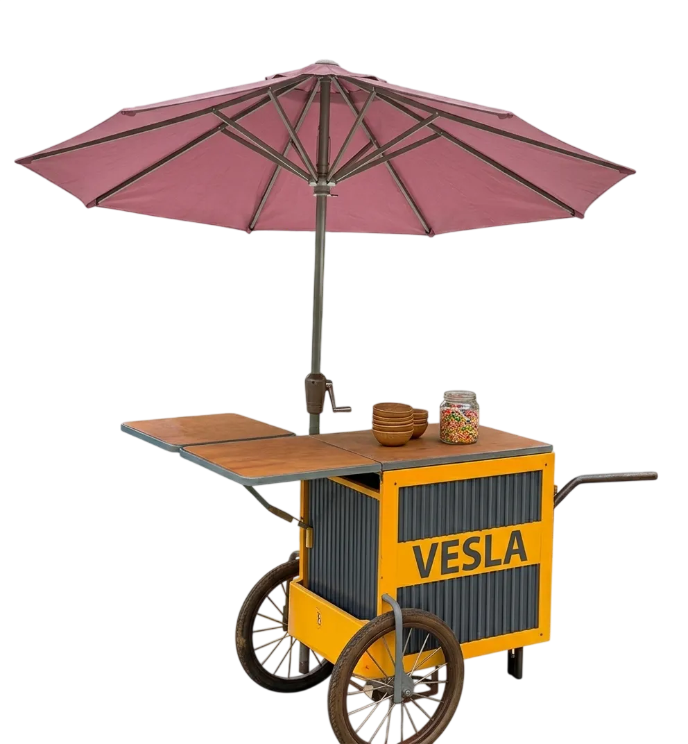 VESLA FOLDING TROLLY KIOSK